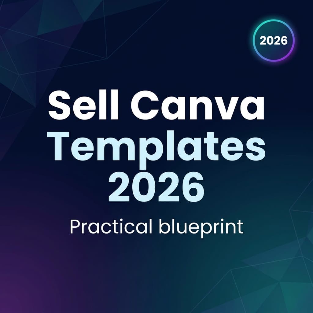 Sell Canva templates 2026 - practical blueprint ebook cover